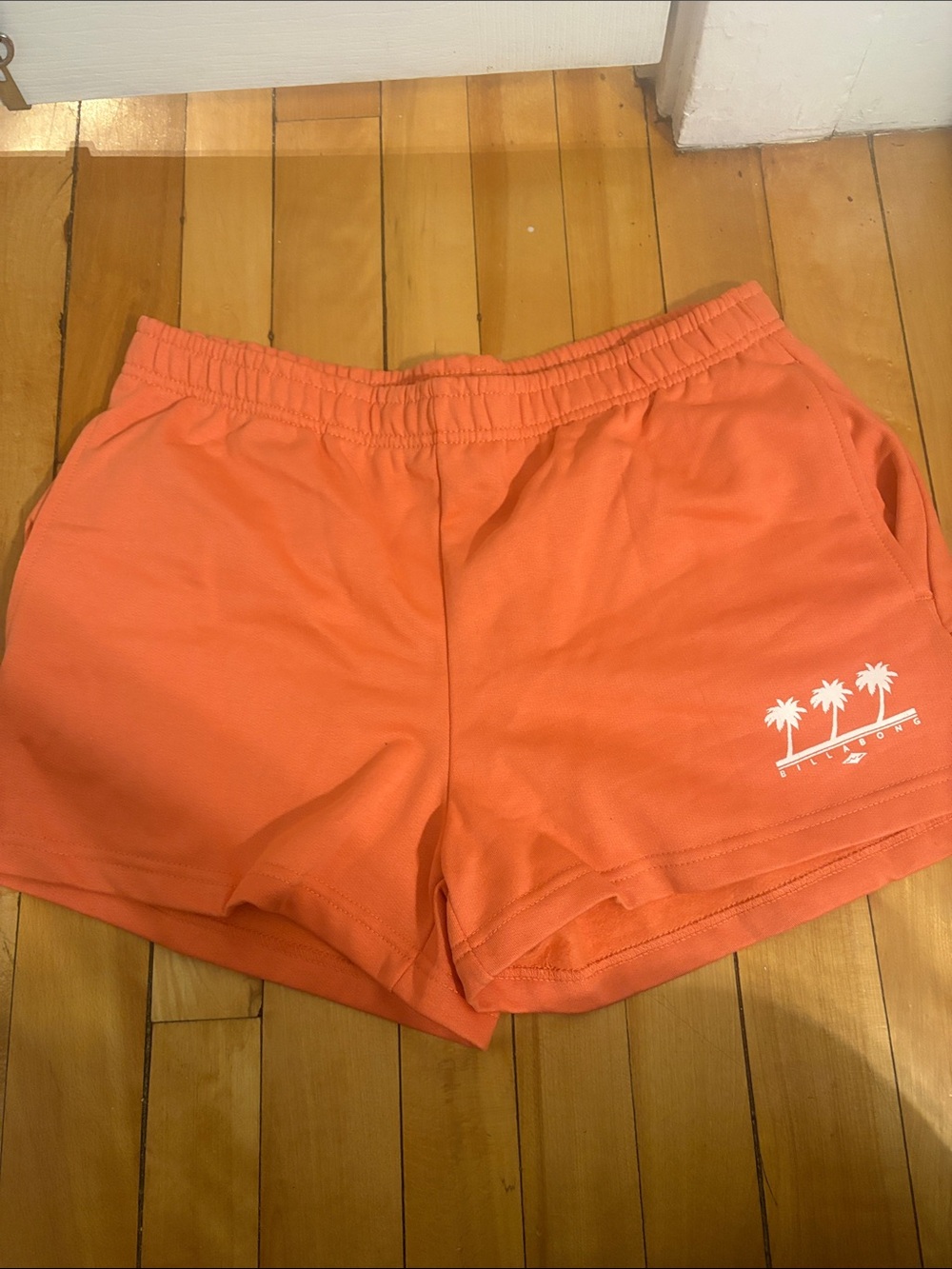 Women’s Coral Orange Palm Graphic Lounge Shorts